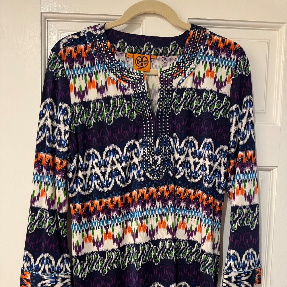 Tory Burch 100% silk women's tunic size XL